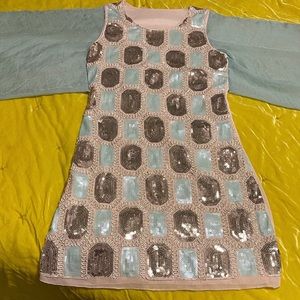Vintage 1960s Sequin Party Shift Dress